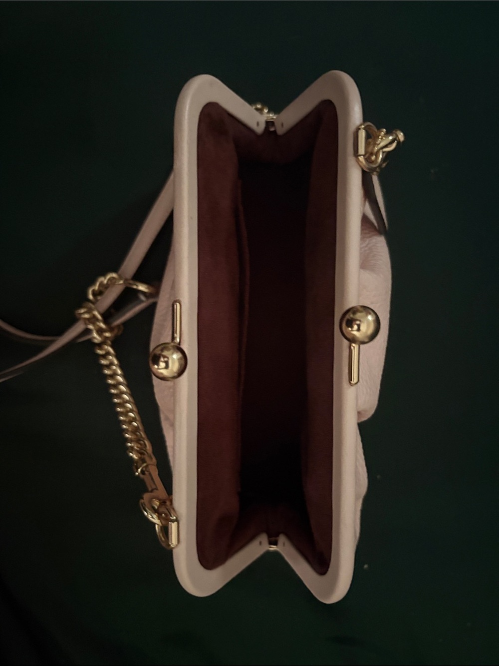 Coach Blush Pink Pebbled Leather Crossbody with Gold Hardware - Picture 2 of 4